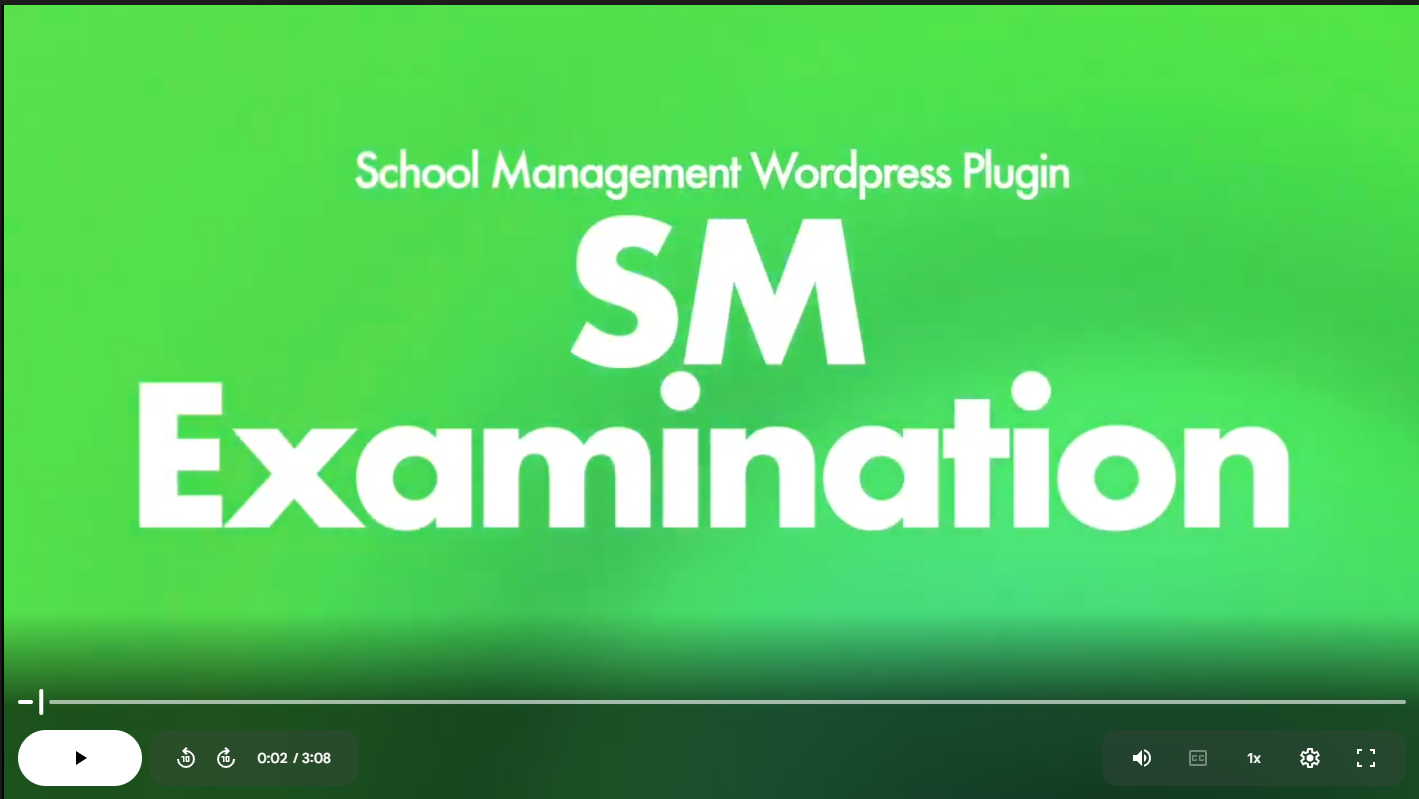How to Use SM Examination Module in School Management Plugin _ SM Examination Features Explained